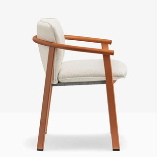 Pedrali Lamorisse 3684 aluminium chair with removable cushion