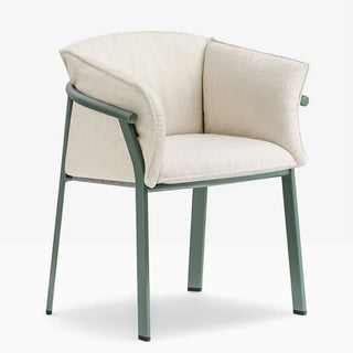 Pedrali Lamorisse 3685 aluminium armchair with removable cushion