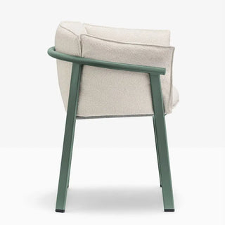 Pedrali Lamorisse 3685 aluminium armchair with removable cushion