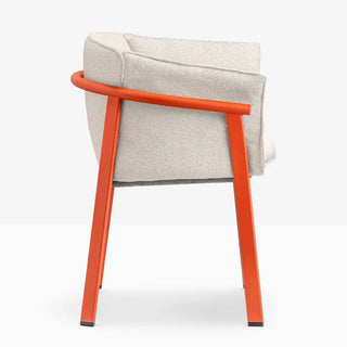 Pedrali Lamorisse 3685 aluminium armchair with removable cushion