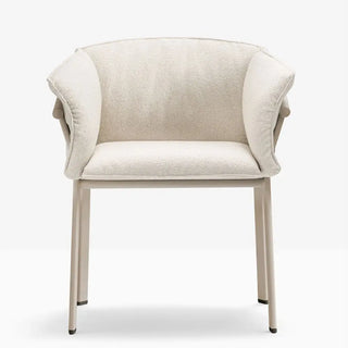 Pedrali Lamorisse 3685 aluminium armchair with removable cushion