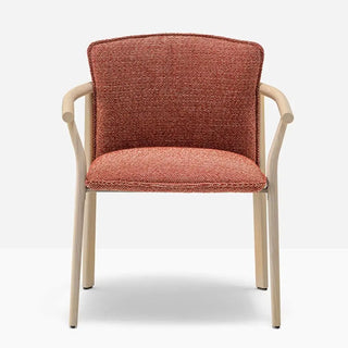 Pedrali Lamorisse Wood 3686 ash chair with removable cushion