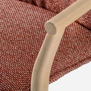 Pedrali Lamorisse Wood 3686 ash chair with removable cushion