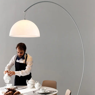 Pedrali Lighting Time L002T floor lamp with double polycarbonate diffuser and steel base