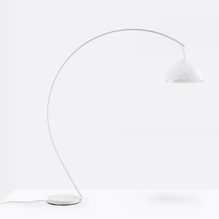 Pedrali Lighting Time L002T floor lamp with double polycarbonate diffuser and steel base