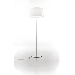 Pedrali Lighting Time L001ST floor lamp with double polycarbonate diffuser and steel base