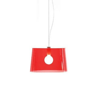 Pedrali Lighting Time L001S suspension lamp with single polycarbonate diffuser
