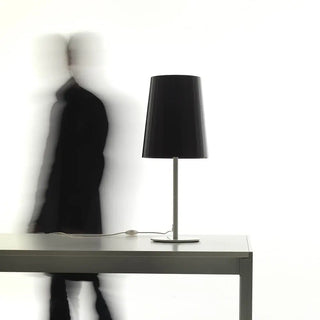 Pedrali Lighting Time L001TA table lamp with single polycarbonate diffuser and steel base