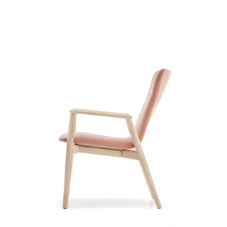 Pedrali Malmo 298 Relax upholstered armchair with ash frame