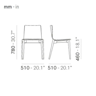 Pedrali Malmo 390 ash chair