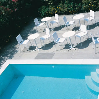 Pedrali Mya 700 polypropylene chair with steel frame