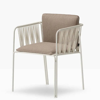 Pedrali Narì 6360 steel chair with removable cushion