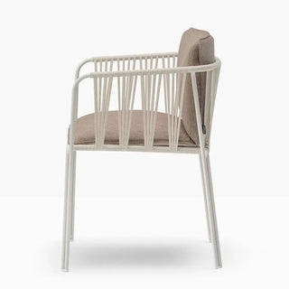 Pedrali Narì 6360 steel chair with removable cushion