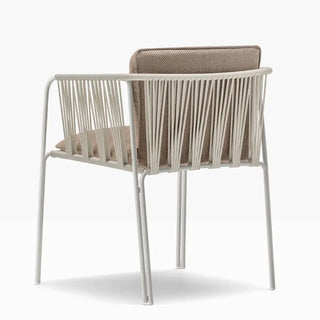 Pedrali Narì 6360 steel chair with removable cushion