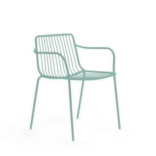 Pedrali Nolita 3655 steel armchair with low backrest