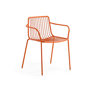 Pedrali Nolita 3655 steel armchair with low backrest