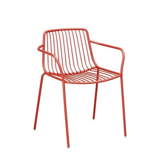 Pedrali Nolita 3655 steel armchair with low backrest