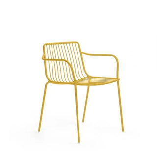 Pedrali Nolita 3655 steel armchair with low backrest