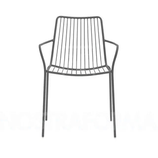 Pedrali Nolita 3656 steel armchair with high backrest