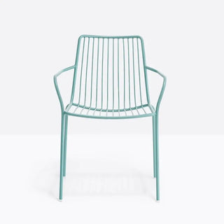 Pedrali Nolita 3656 steel armchair with high backrest
