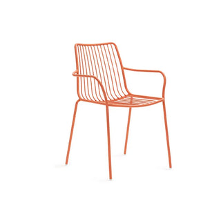 Pedrali Nolita 3656 steel armchair with high backrest