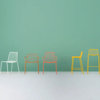 Pedrali Nolita 3656 steel armchair with high backrest