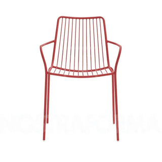 Pedrali Nolita 3656 steel armchair with high backrest