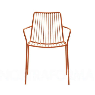 Pedrali Nolita 3656 steel armchair with high backrest