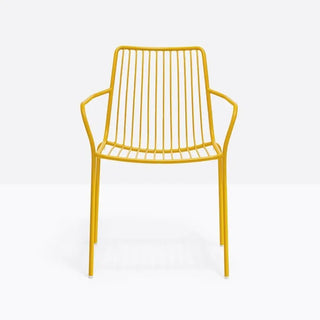 Pedrali Nolita 3656 steel armchair with high backrest