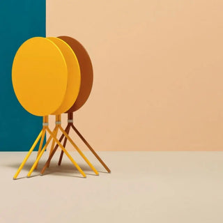 Pedrali Nolita 5453T steel table with 3-spokes base and mechanism for folding top