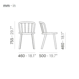 Pedrali Nym 2830 ash chair