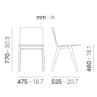 Pedrali Osaka 2810 ash chair