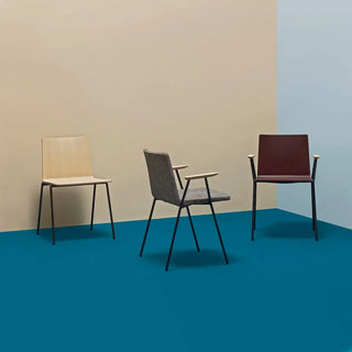 Pedrali Osaka Metal 5711 ash chair with steel legs