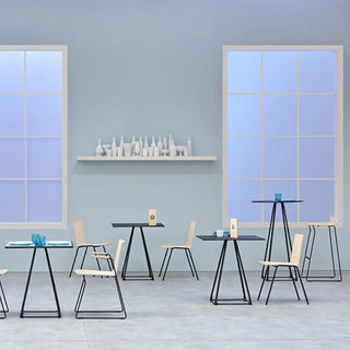 Pedrali Osaka Metal 5711 ash chair with steel legs