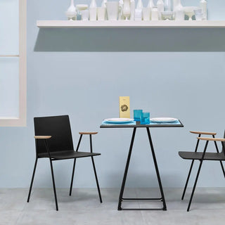 Pedrali Osaka Metal 5712 ash armchair with steel legs