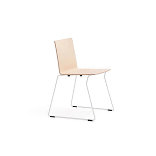 Pedrali Osaka Metal 5714 ash chair with steel sled base