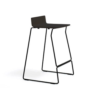 Pedrali Osaka Metal ash stool with steel sled base