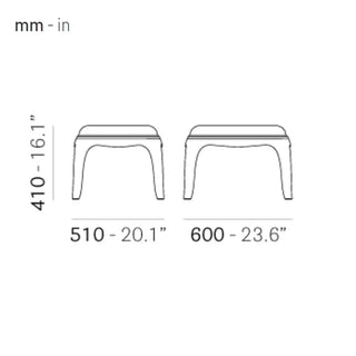 Pedrali Pasha 661 polycarbonate pouf