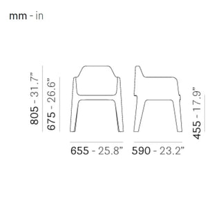 Pedrali Plus 630 polypropylene chair