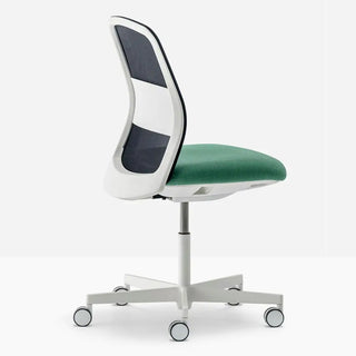 Pedrali Polar 3770 padded swivel chair with mesh backrest