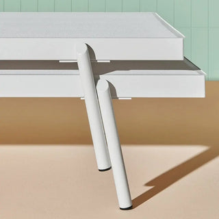 Pedrali Rail sun lounger with cushion