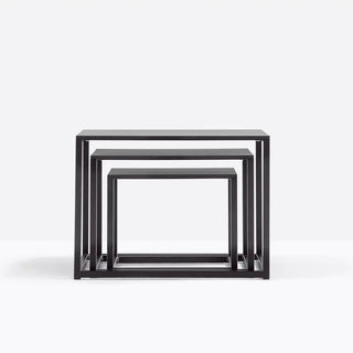 Pedrali Code set 3 coffee tables with solid laminate top