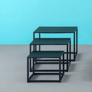 Pedrali Code set 3 coffee tables with solid laminate top