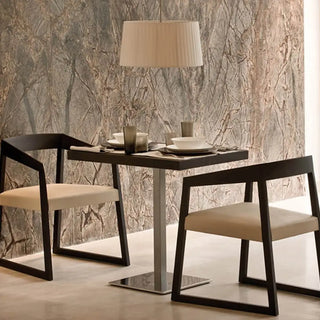 Pedrali Sign 455 oak armchair with upholstered seat