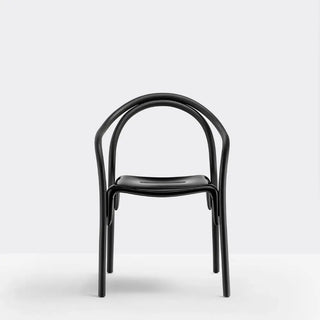 Pedrali Soul 3745 ash armchair with polycarbonate seat
