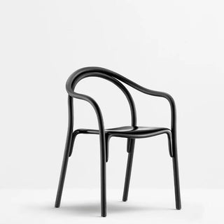 Pedrali Soul 3745 ash armchair with polycarbonate seat