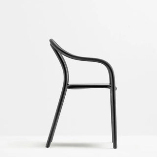 Pedrali Soul 3745 ash armchair with polycarbonate seat