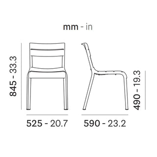 Pedrali Souvenir 550 polypropylene chair