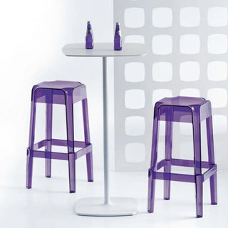 Pedrali Stylus 5404 high table base with square base 45x45 cm. - 17.72x17.72 in.