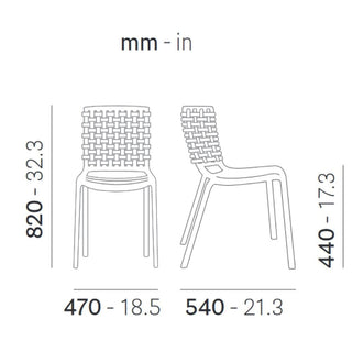 Pedrali Tatami 305 garden chair - Buy now on ShopDecor - Discover the best products by PEDRALI design